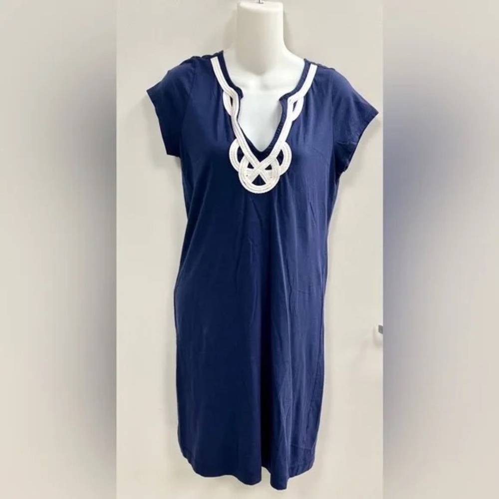 LILLY PULITZER Brewster Dress Navy Blue Size Medium